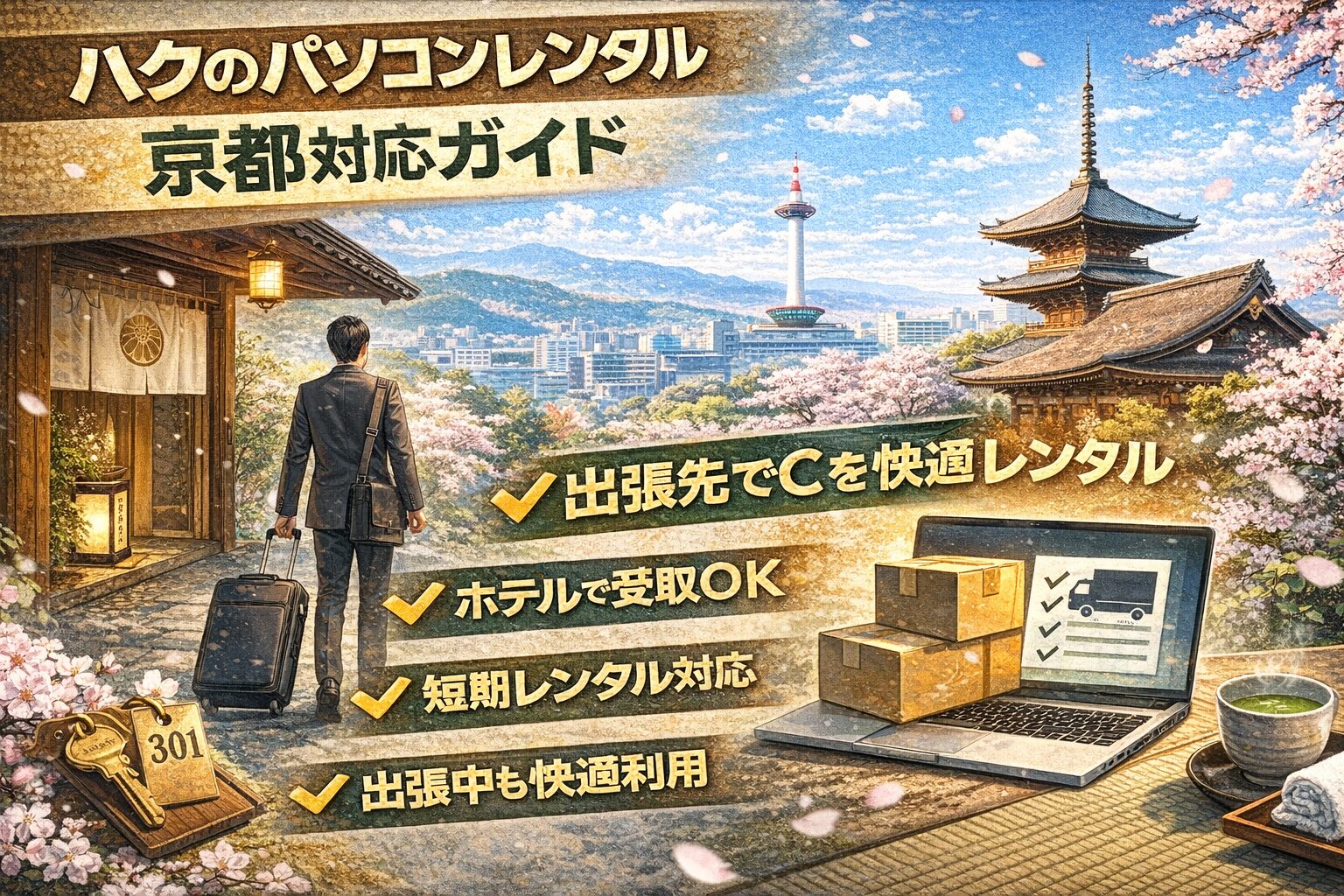 ハク パソコンレンタル京都