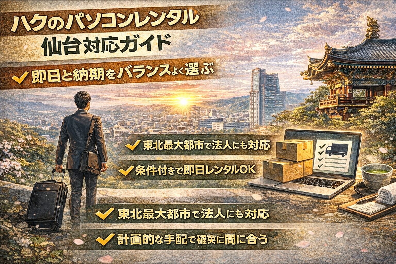 ハク パソコンレンタル仙台