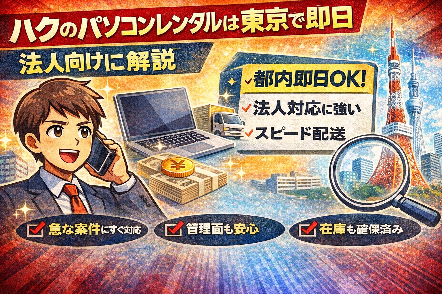 ハク パソコンレンタル東京